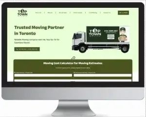 طراحی سایت شرکت toptownmovers